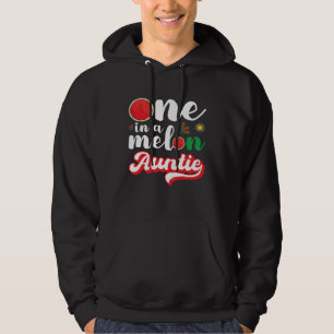 One In A Melon Auntie  Watermelon Family Matching Hoodie