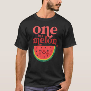 One In A Melon Baby Cute Watermelon First Birthday T-Shirt