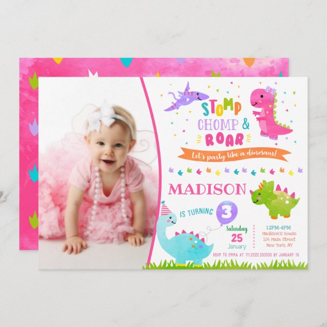 One in a Melon Birthday Invitation (Front/Back)