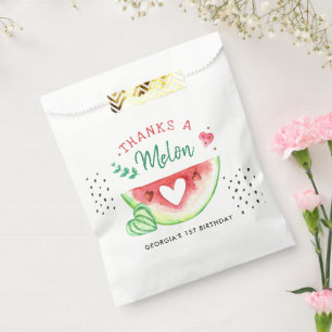 One In A Melon   Birthday Thank You Favour Bag