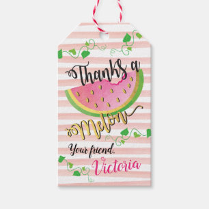 One in a Melon Birthday Watermelon favour tags