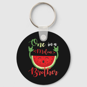 One In A Melon Brother Funny Birthday Matching Fam Key Ring