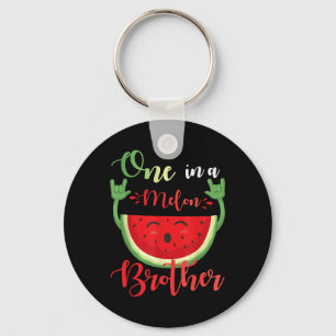 One In A Melon Brother Funny Birthday Matching Fam Key Ring