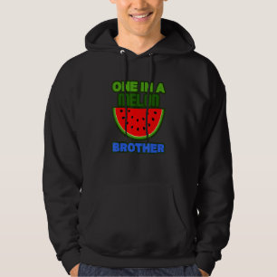 One In A Melon Brother Summer Watermelon Vibe Hoodie