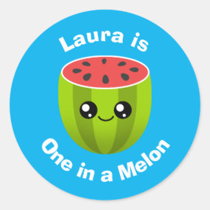 One in a Melon Classic Round Sticker
