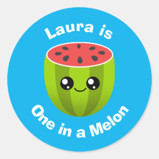 One in a Melon Classic Round Sticker