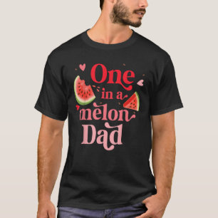 One in a Melon Dad 1st Birthday Party Family Match T-Shirt