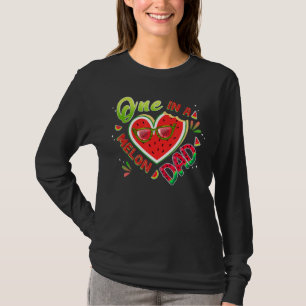 One In A Melon Dad Birthday Family Matching Melon  T-Shirt
