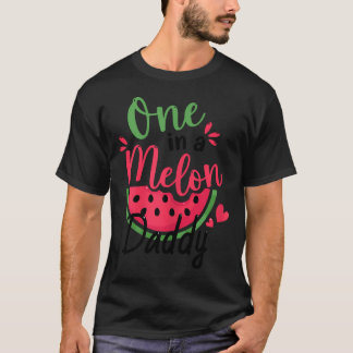 One In A Melon Daddy 1St Birthday Party Family T-Shirt
