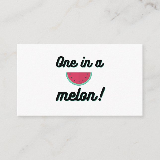 One in a melon enclosure card (Front)