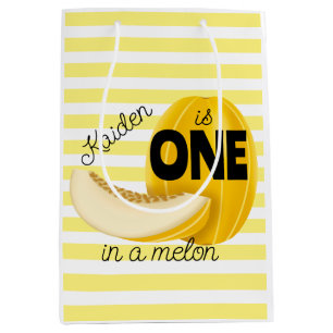 One in a Melon First 1st Birthday Party Medium Gift Bag
