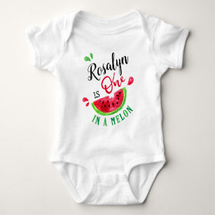 One In A Melon First Birthday Baby Bodysuit