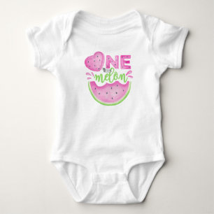 One in a Melon First Birthday Baby Bodysuit