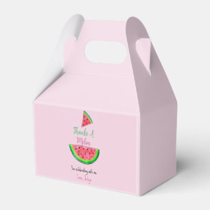 One in a melon first birthday Favour Box