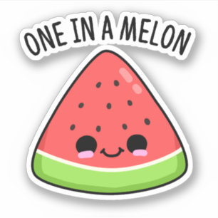 One In A Melon Funny Watermelon Pun 