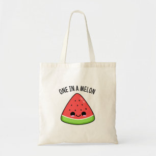 One In A Melon Funny Watermelon Pun  Tote Bag