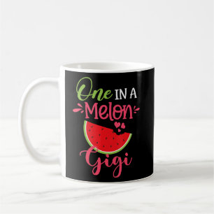 One In A Melon Gigi Watermelon Family Birthday Par Coffee Mug