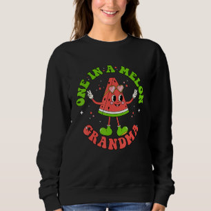 One In A Melon Grandma Cool Summer Watermelon Fami Sweatshirt