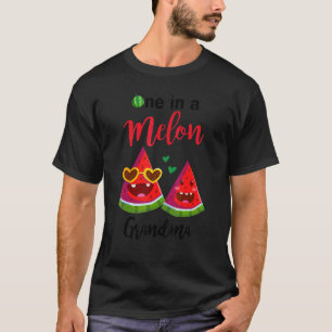 One In A Melon Grandma Watermelon Summer Hawaiian  T-Shirt