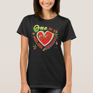 One In A Melon Grandpa  Family Matching Melon Birt T-Shirt