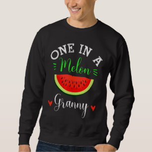 One In A Melon Granny Watermelon Summer  Family Sweatshirt