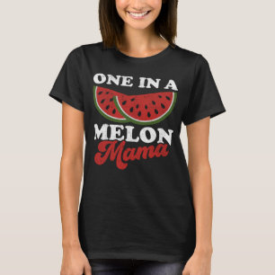 One In A Melon Mama Watermelon Summer Retro Cute T-Shirt