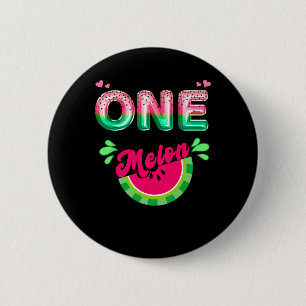 One In A Melon Mum Outfit Birthday Matching Group  6 Cm Round Badge