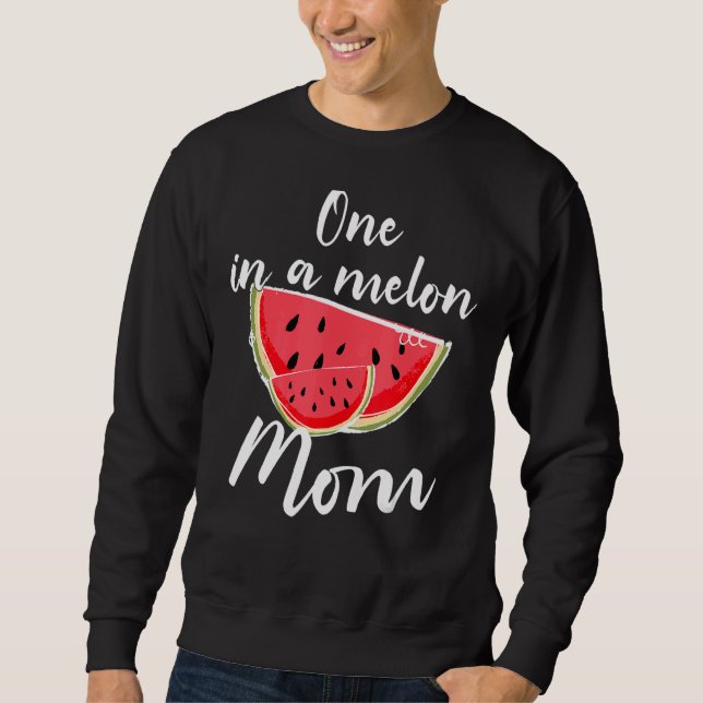 One In A Melon Mum Waterlemon Summer Vacation Mum Sweatshirt (Front)