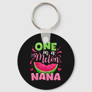 One In A Melon Nana Summer Birthday Party Family M Key Ring