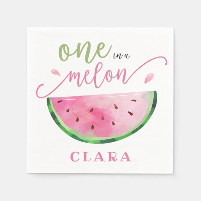 One in a melon napkin (Front)