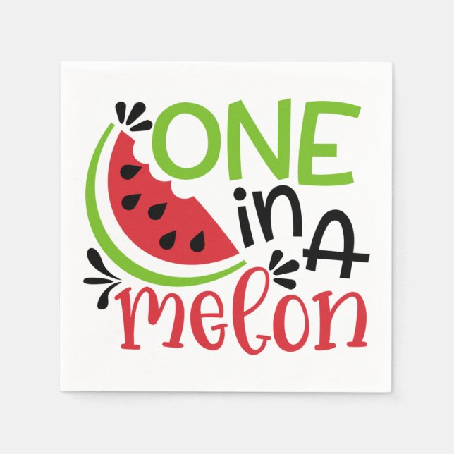One in a Melon Napkins (Front)