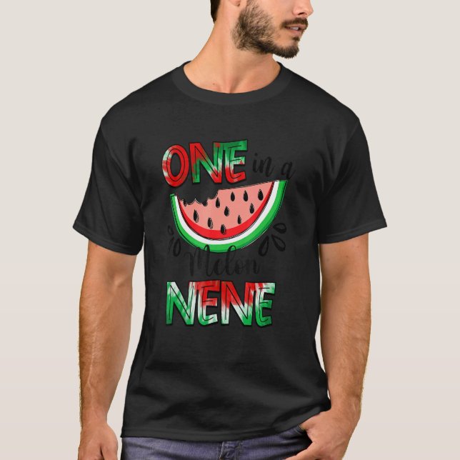 One In A Melon Nene Watermelon Matching Family Fru T-Shirt (Front)