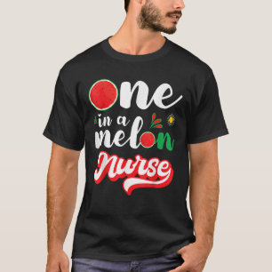 One In A Melon Nurse Shirt Watermelon Family Match