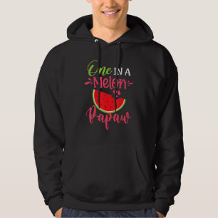 One In A Melon Papaw Watermelon Family Birthday Pa Hoodie