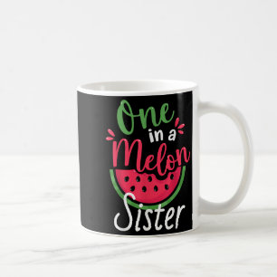 One In A Melon Sister 1st Birthday Summer Family M Coffee Mug