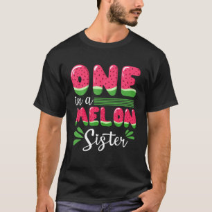 One In A Melon Sister Love Watermelon Summer Fruit T-Shirt
