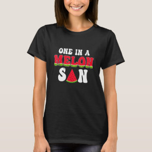 One In A Melon Son Watermelon Day Summer Matching  T-Shirt
