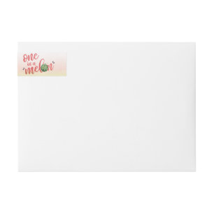 One in a Melon Watermelon Birthday Address Label
