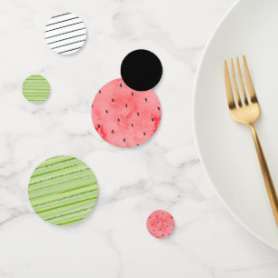 One in a melon Watermelon Birthday Table Confetti
