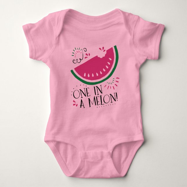 One in a Melon - Watermelon Bodysuit (Front)