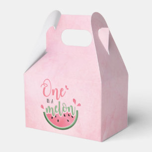 One in a Melon Watermelon first birthday  Favour Box