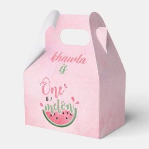 One in a Melon Watermelon first birthday  Favour Box