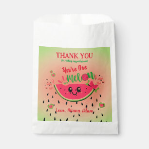 One In A Melon Watermelon First Girl's Birthday Favour Bag
