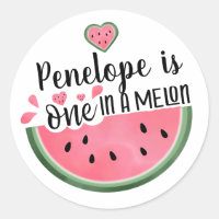 One In A Melon Watermelon Personalised Birthday