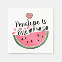 One In A Melon Watermelon Personalised Birthday