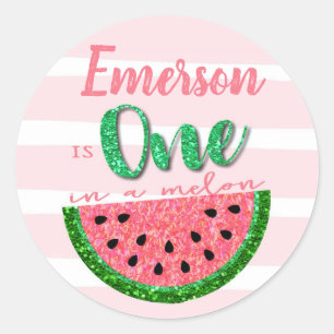 One in a melon, Watermelon Sticker, Label, Tag
