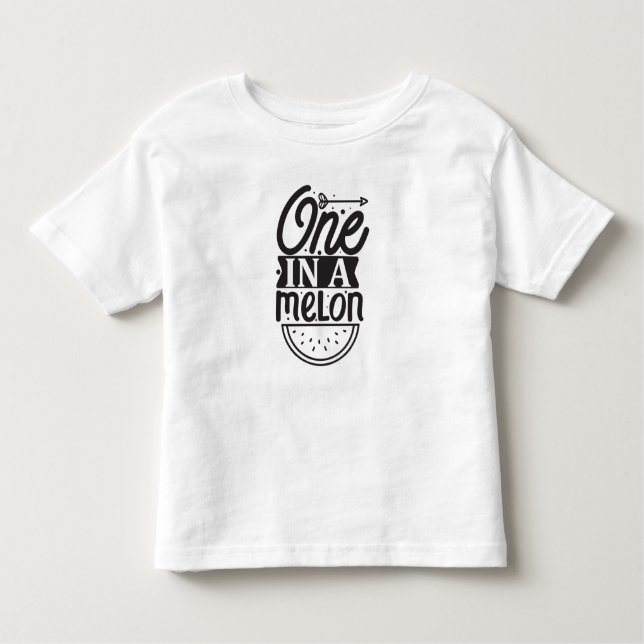 One in a Melon (Watermelon) Toddler T-Shirt (Front)