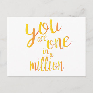 One In a Million Postcard