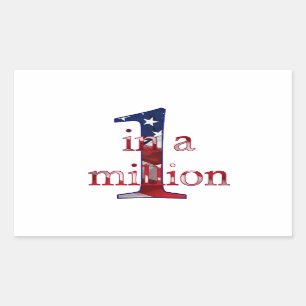One In A Million Rectangular Sticker