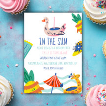 One in in the sun  first birthday pool